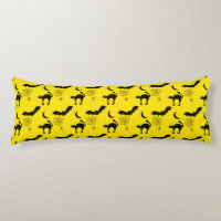Black Cats Bats and Moons Halloween Pattern