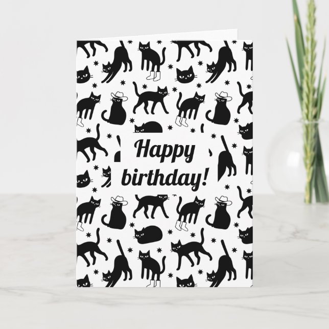 Black Cats Card (Front)
