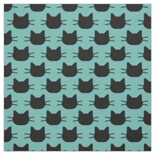 Black Cats Design Fabric