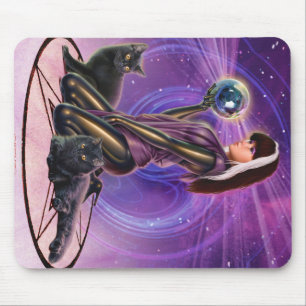 "Black Cats Divination" Mouse Pad