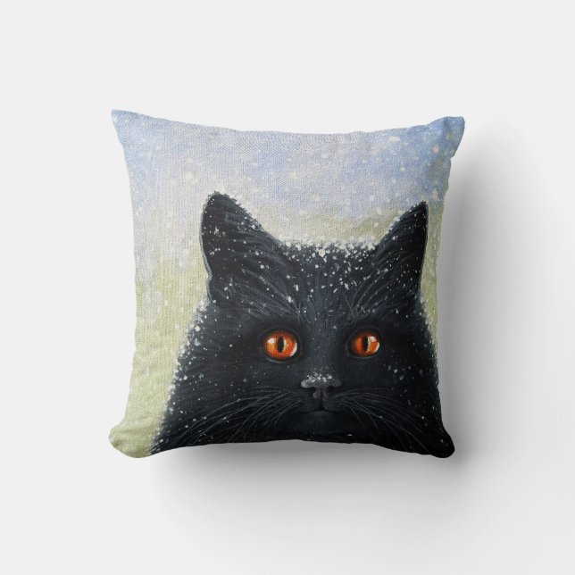 Black Cats Get A Bad Rap children's book cover Cushion (Front)