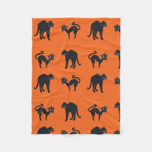 Black Cats Halloween Blankets