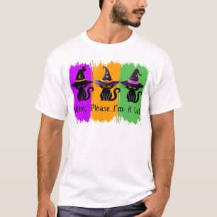 Black Cats In Witch Hats Essential T-Shirt