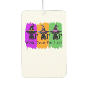 Black Cats In Witch Hats Essential T-Shirt Car Air Freshener