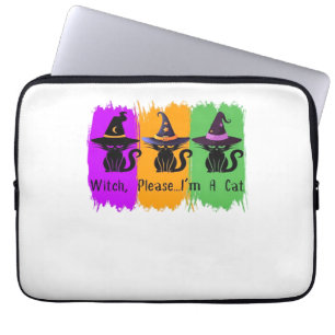 Black Cats In Witch Hats Essential T-Shirt Laptop Sleeve