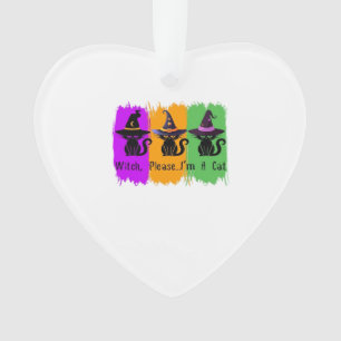 Black Cats In Witch Hats Essential T-Shirt Ornament