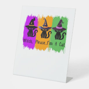 Black Cats In Witch Hats Essential T-Shirt Pedestal Sign