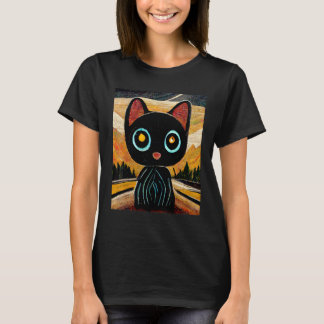 Black Cats Inspired By Modern Artists Adorable Eye T-Shirt