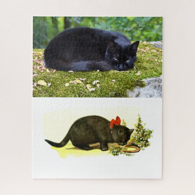Black cats jigsaw puzzle (Vertical)