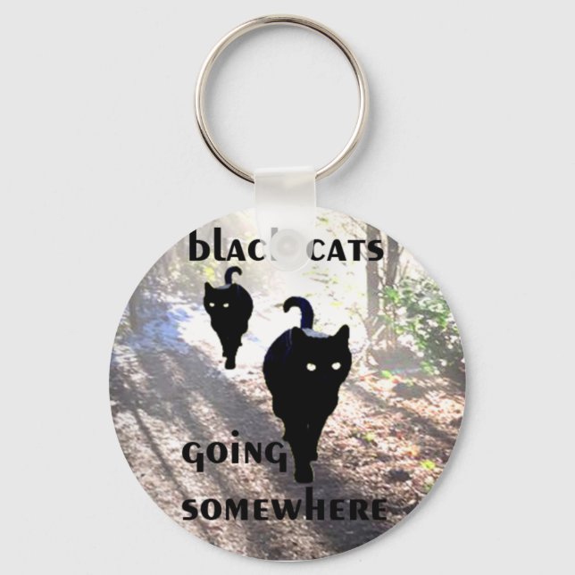 black cats key ring (Front)