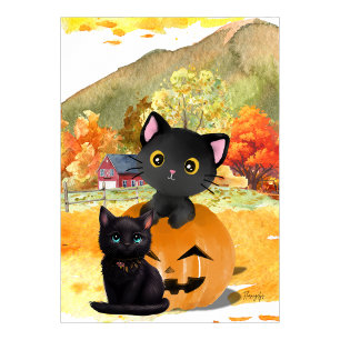 Black Cats “Mummy and Me” Wall Art Poster