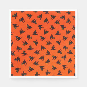Black Cats Napkin