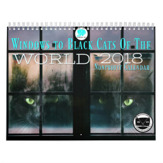 Black Cats Of the World 2018 Calendar
