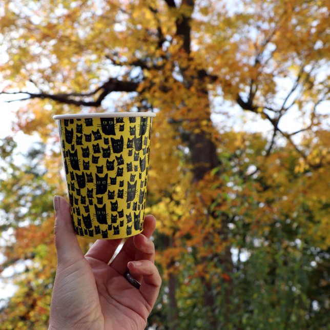 Black Cats Paper Cups (Creator Uploaded)