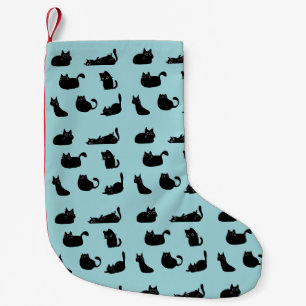 Black Cats Pattern Small Christmas Stocking