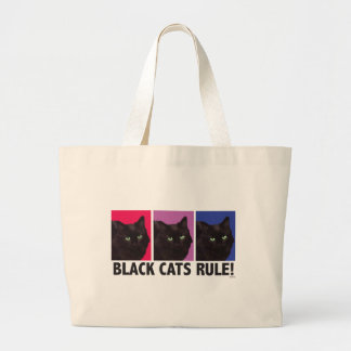 Black Cats RULE! Jumbo Tote Bag