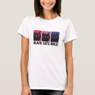 Black Cats RULE! Ladies Fitted Tee