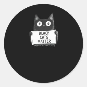 Black Cats Sticker1 Classic Round Sticker