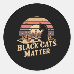 Black Cats Sticker2 Classic Round Sticker