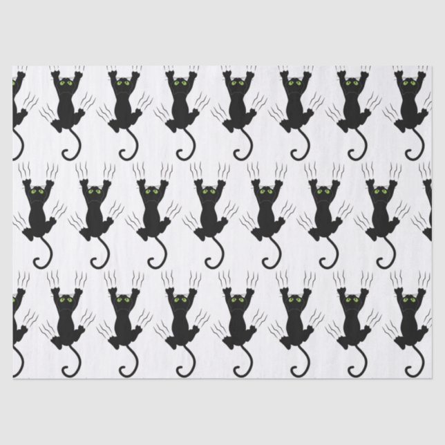 Black Cats Tissue Paper (Front)
