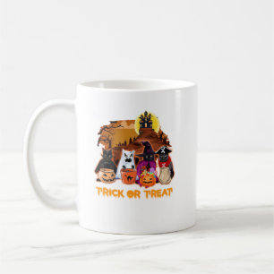 Black Cats Trick Or Treat Halloween Spooky Night Coffee Mug