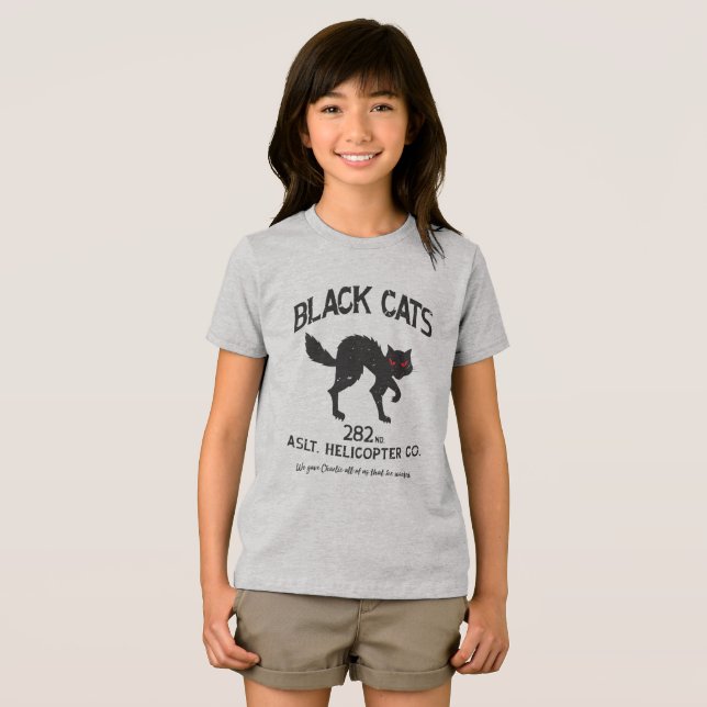 Black Cats Vintage Emblem Tri-Blend Shirt (Front Full)