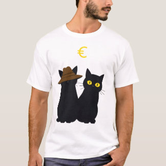 Black cats yallow eyes T-Shirt