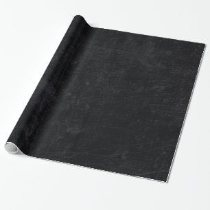 Black Chalk Board Chalkboard Vintag Wrapping Paper