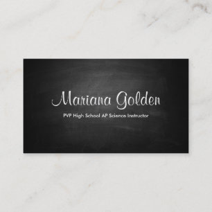 Black Chalkboard Business Card