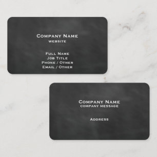 Black Chalkboard Business Card