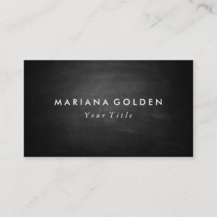 Black Chalkboard Business Card