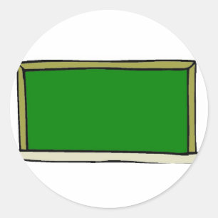 Black Chalkboard Classic Round Sticker