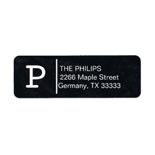 Black Chalkboard Custom Monogram