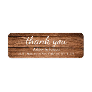 Black Chalkboard Custom Monogram Thank You