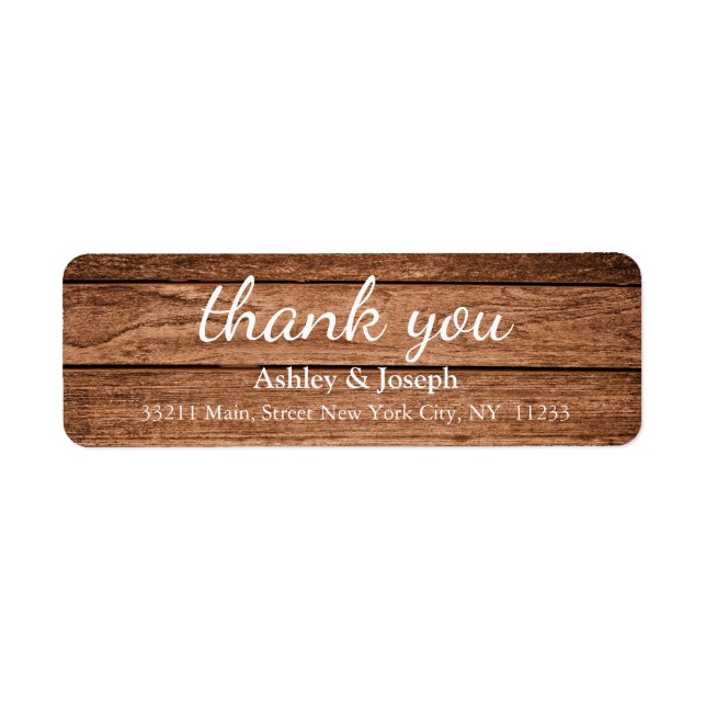 Black Chalkboard Custom Monogram Thank You (Front)