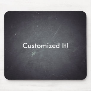 Black Chalkboard Personalised Customised Mouse Pad