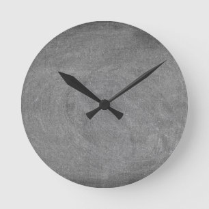 Black Chalkboard Personalised Round Clock