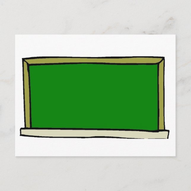Black Chalkboard Postcard (Front)