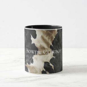Black Champagne Gold Cowhide   Mug