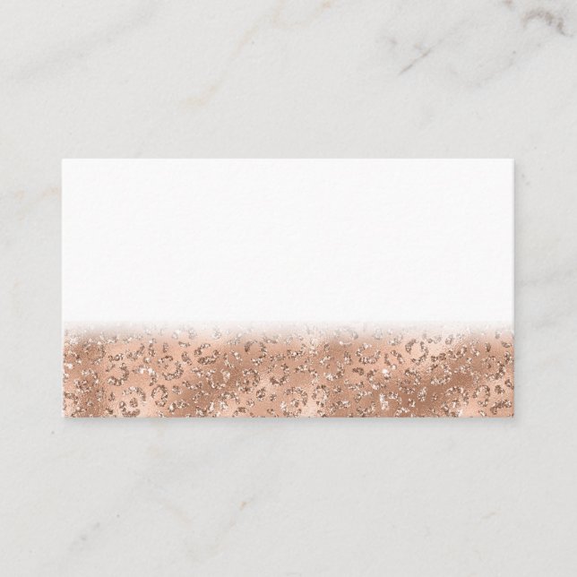 Black Cheetah Leopard Skin Print Pattern Animal Loyalty Card (Front)