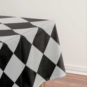 Black Chequered Tablecloth