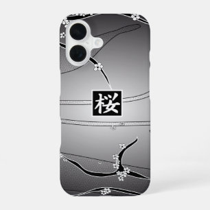 Black Cherry Blossom Tree iPhone 16 Case
