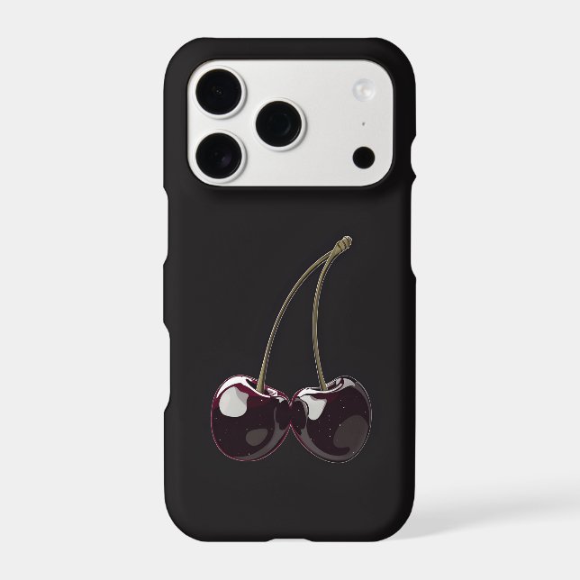 Black Cherry Noir iPhone Case | Dark Cherry (Back)