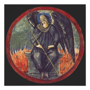 Black Cherubim angel Poster