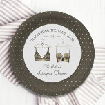 Black Chic Lace Watercolor Lingerie Bridal Shower Paper Plate<br><div class="desc">Black Chic Lace Watercolor Lingerie Bridal Shower Paper Plates Tableware features elegant black lace bras with your personalised lingerie party,  panty party or bridal shower in elegant script. Personalise by editing the text in the text boxes provided. Created by ©Evco Studio www.zazzle.com/store/evcostudio</div>