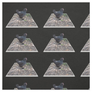 Black Chicken Popout Art, Fabric