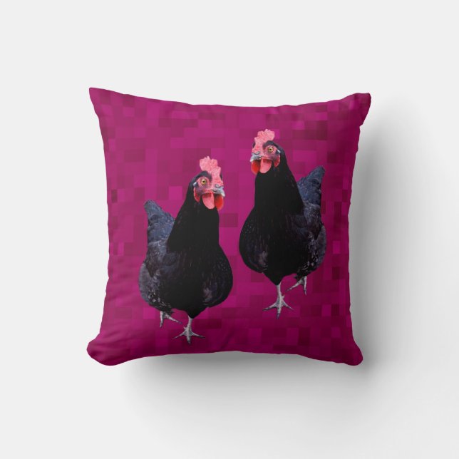 Black Chicken Reversible, Cushion (Front)