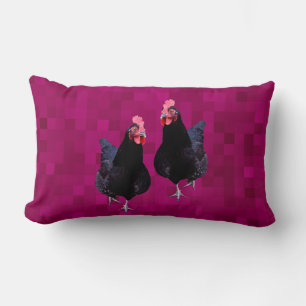 Black Chicken Reversible, Lumbar Cushion