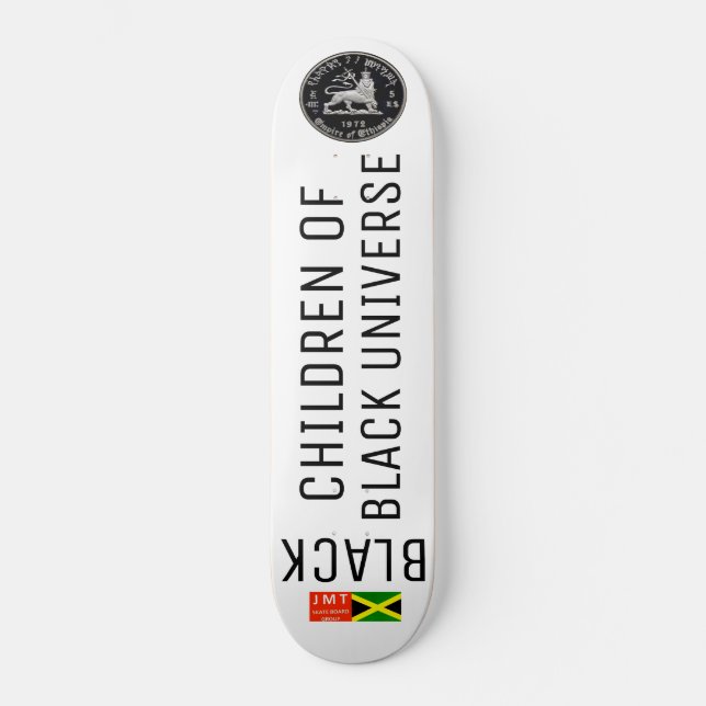 BLACK CHILDREN UNIVERSE Skateboard (Front)
