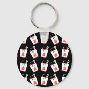 Black Chinese Take Out Key Ring